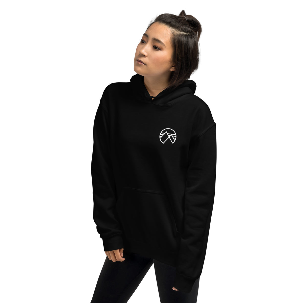 Distressed logo swirl hoodie – Mountains in the Sea